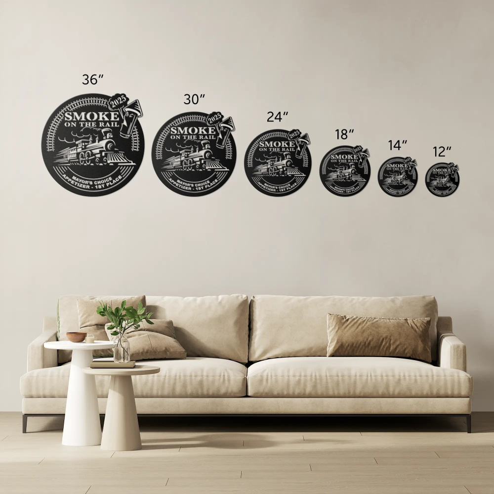 Smoke on the Rail 2025 Trophy Metal Sign teelaunch