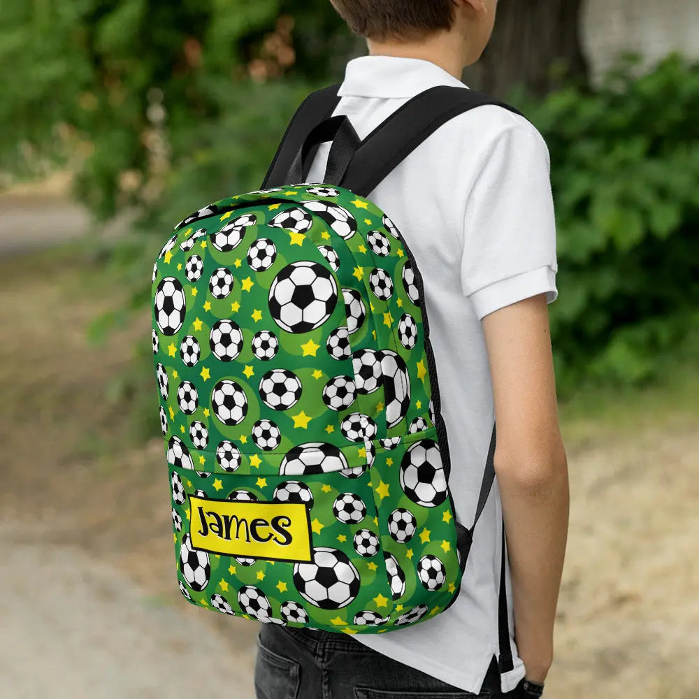 Soccer Personalized Backpack Amazing Faith Designs