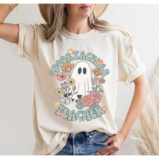 Spooktacular Teacher Halloween T-shirt - Amazing Faith Designs