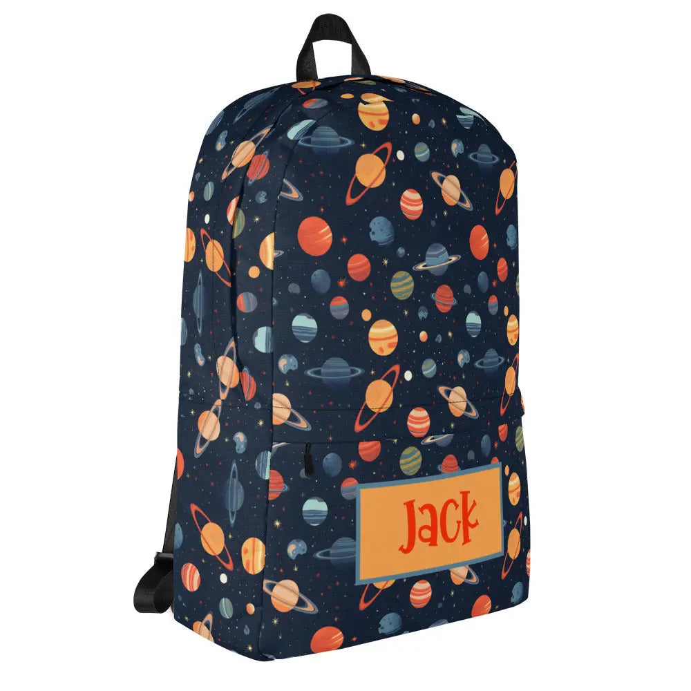 Stars and Planets Personalized Backpack Amazing Faith Designs