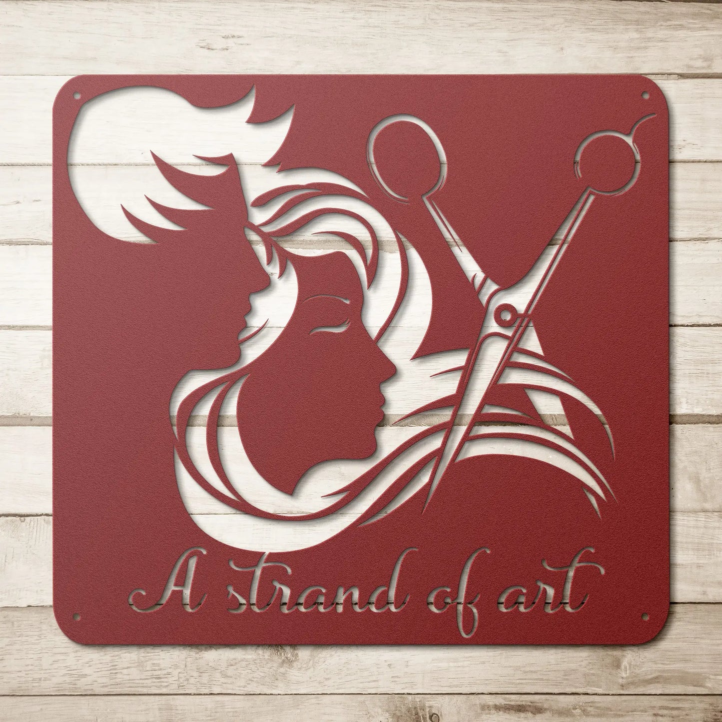 Strand of Art Hair Salon Metal Sign teelaunch
