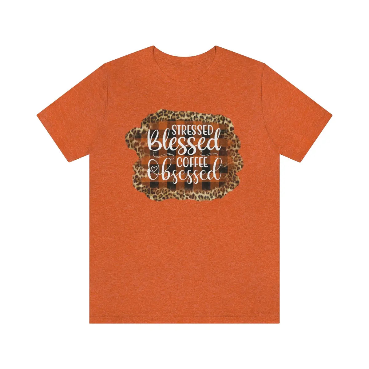 Stressed Blessed Coffee Obsessed Tee - Amazing Faith Designs