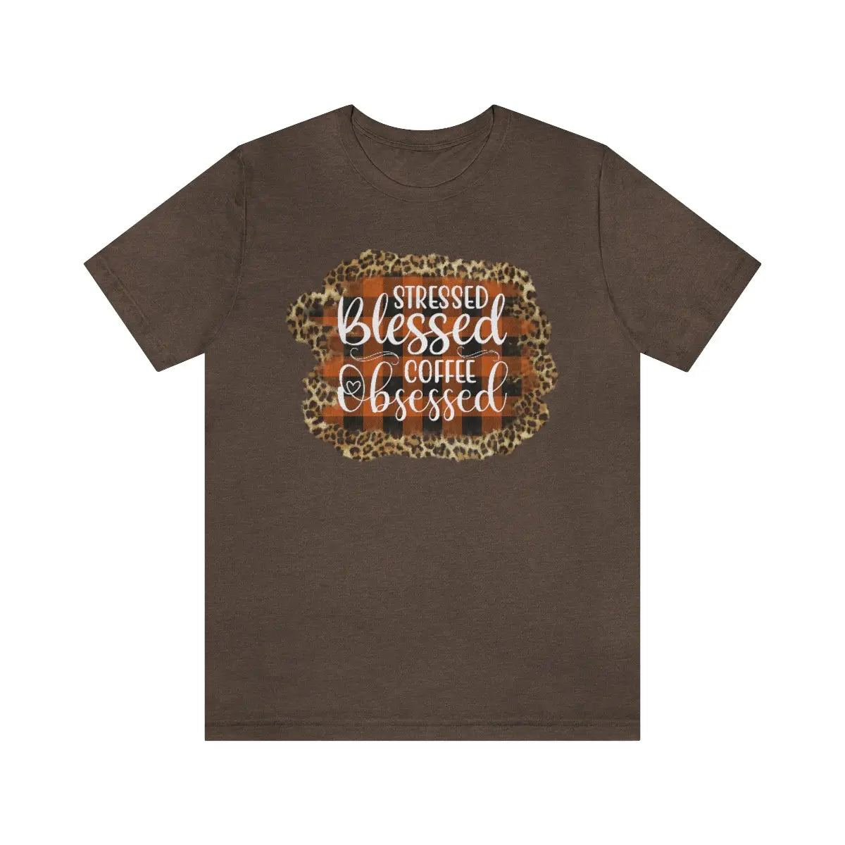 Stressed Blessed Coffee Obsessed Tee - Amazing Faith Designs
