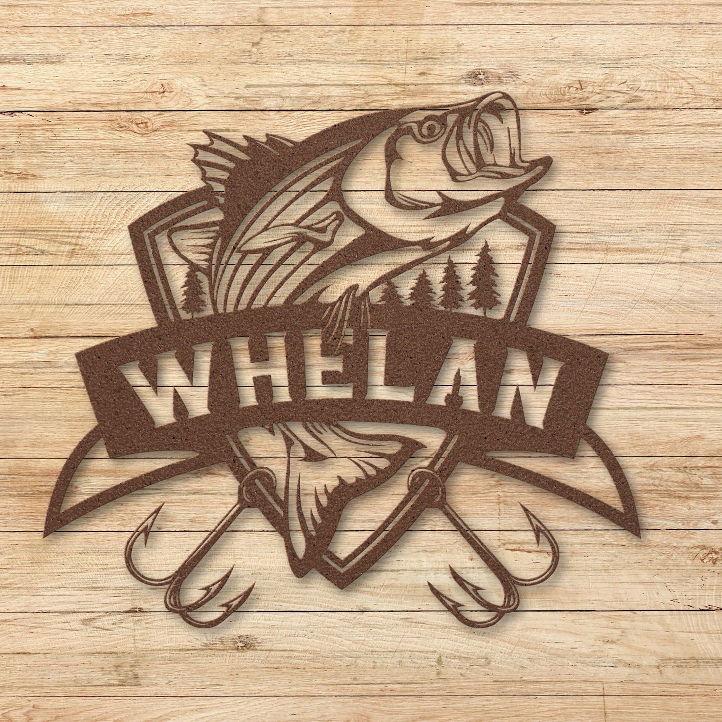 Striped Bass Personalized Fishing Metal Sign - Amazing Faith Designs