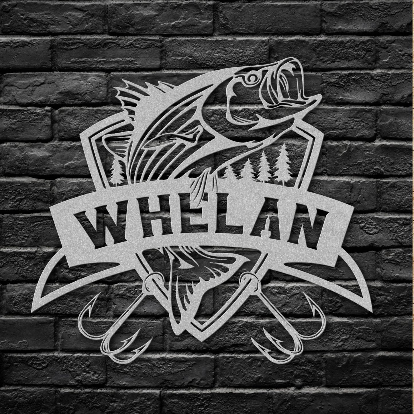 Striped Bass Personalized Fishing Metal Sign - Amazing Faith Designs