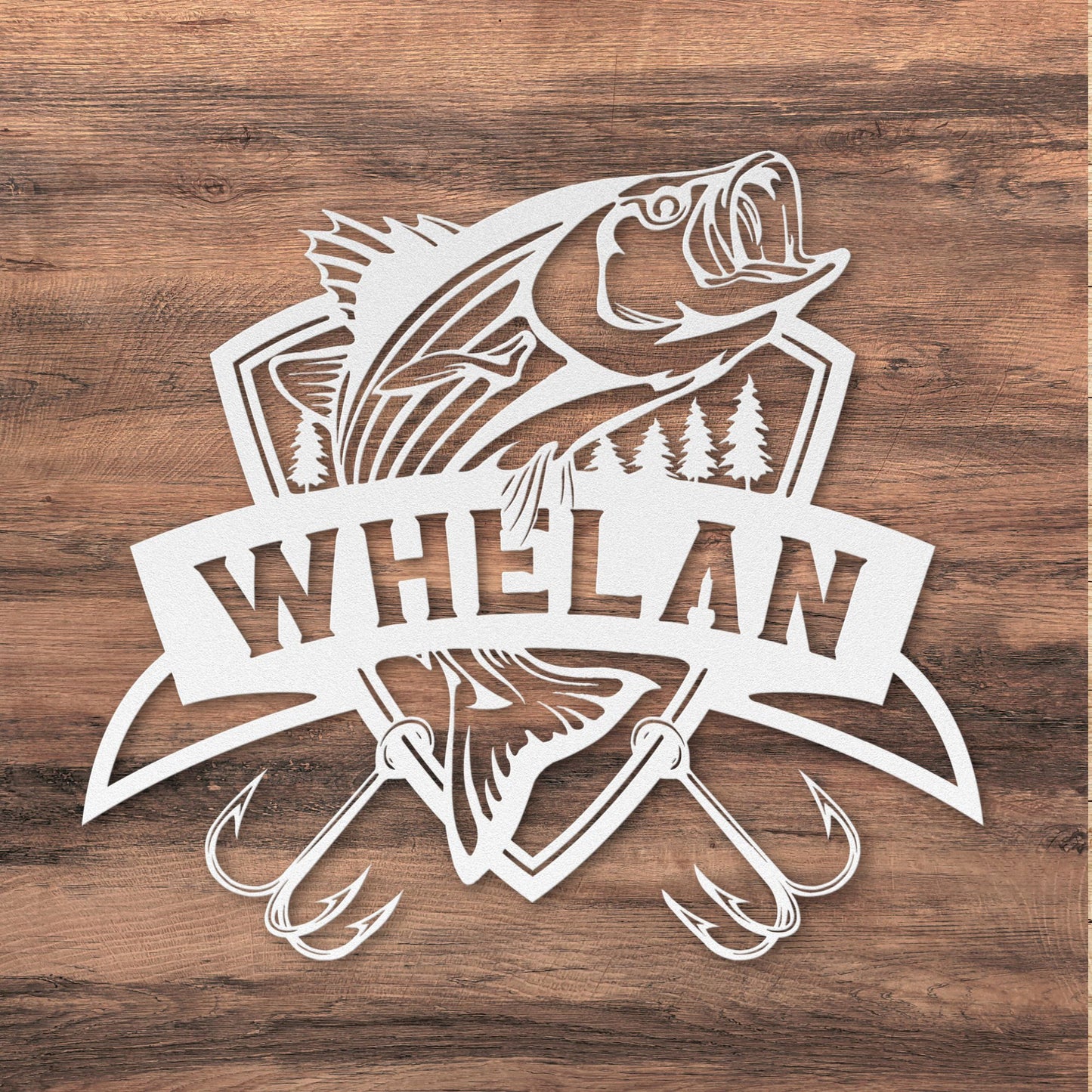 Striped Bass Personalized Fishing Metal Sign - Amazing Faith Designs
