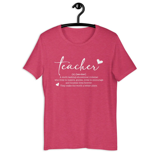 Teacher Definition Unisex t-shirt - Amazing Faith Designs