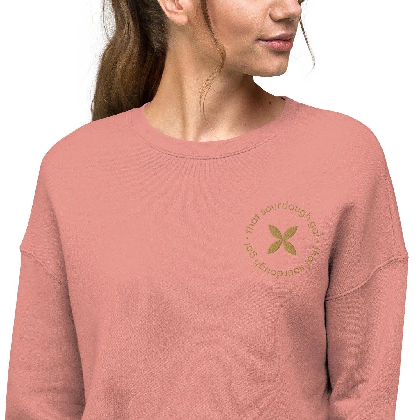 That Sourdough Gal Crop Sweatshirt Amazing Faith Designs
