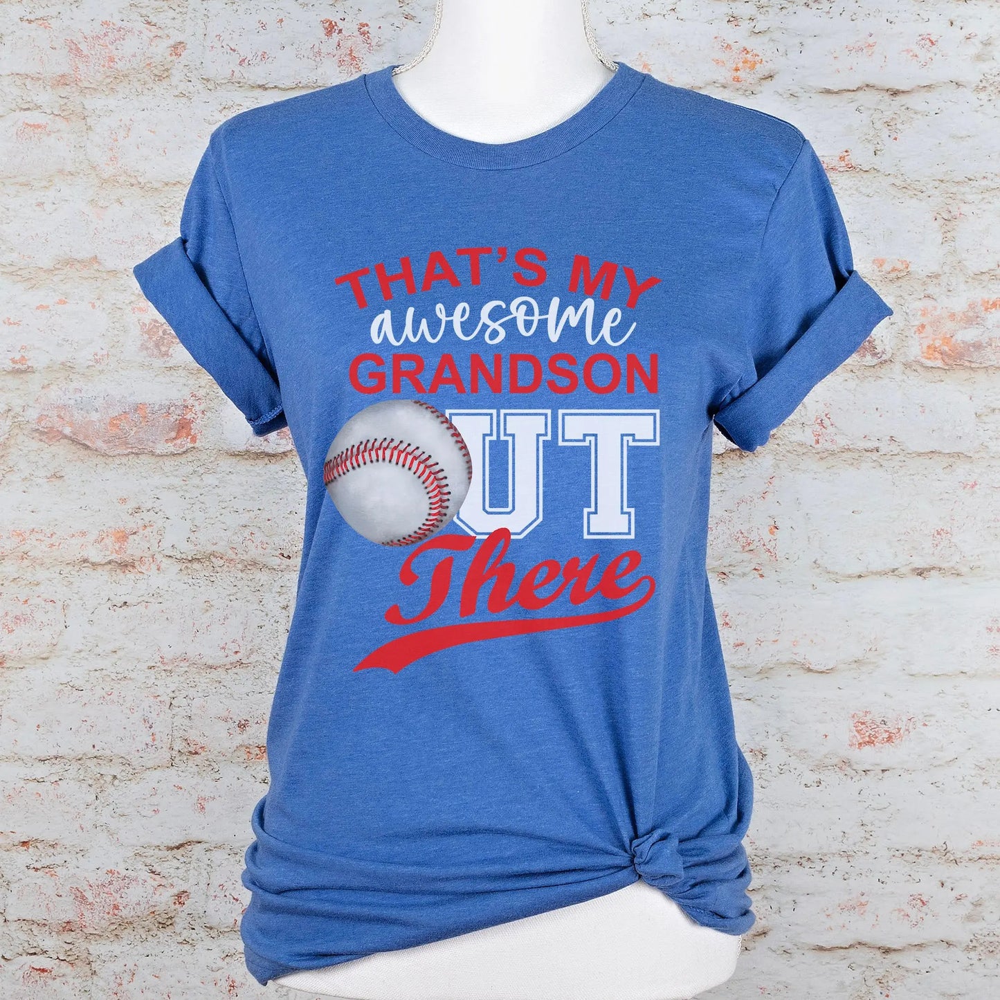 That's My Awesome Grandson Baseball Unisex t-shirt Amazing Faith Designs