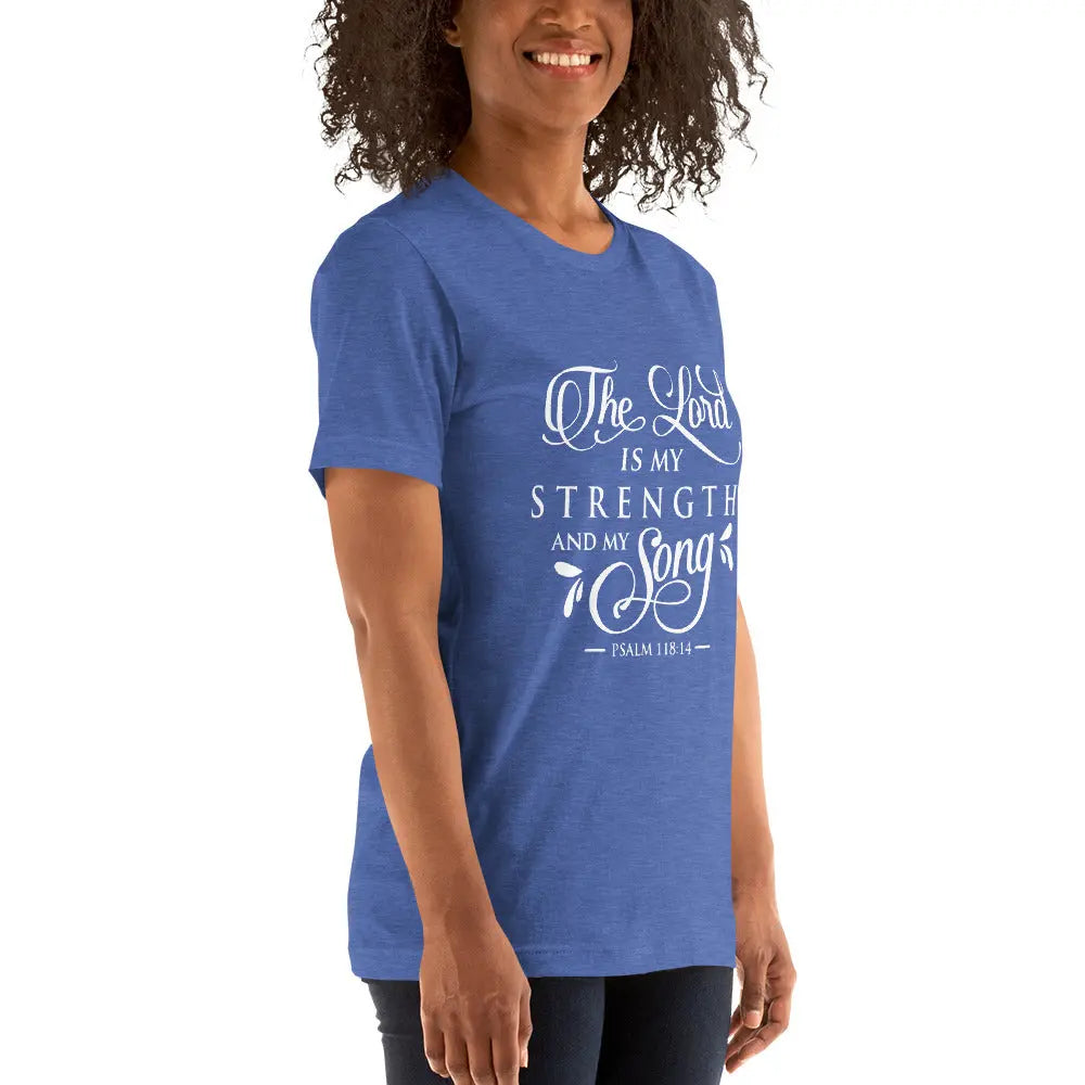The Lord is My Strength and My Song T-shirt | Psalm 118:14, Christian Faith Tee Amazing Faith Designs