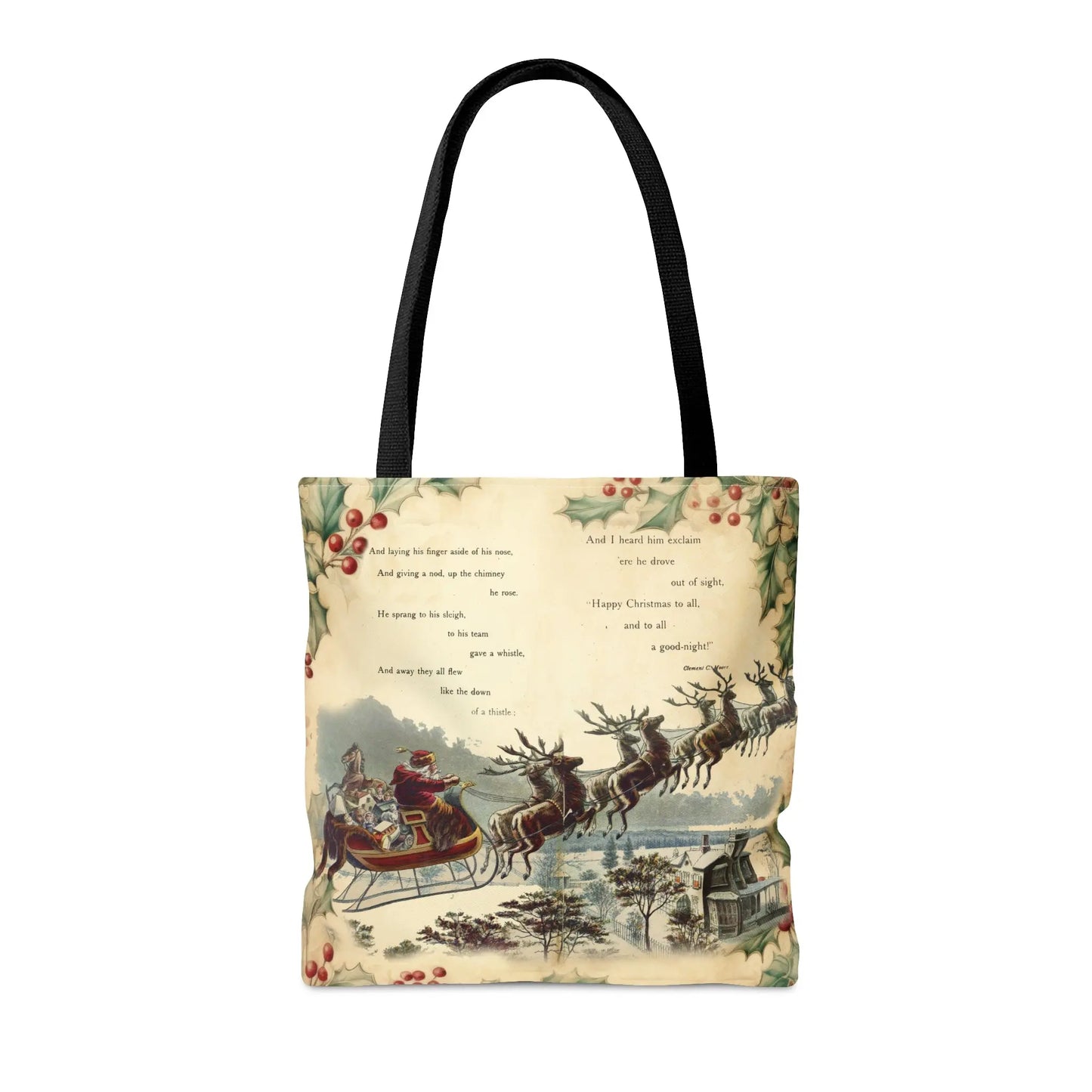 The Night Before Christmas Tote Bag Printify