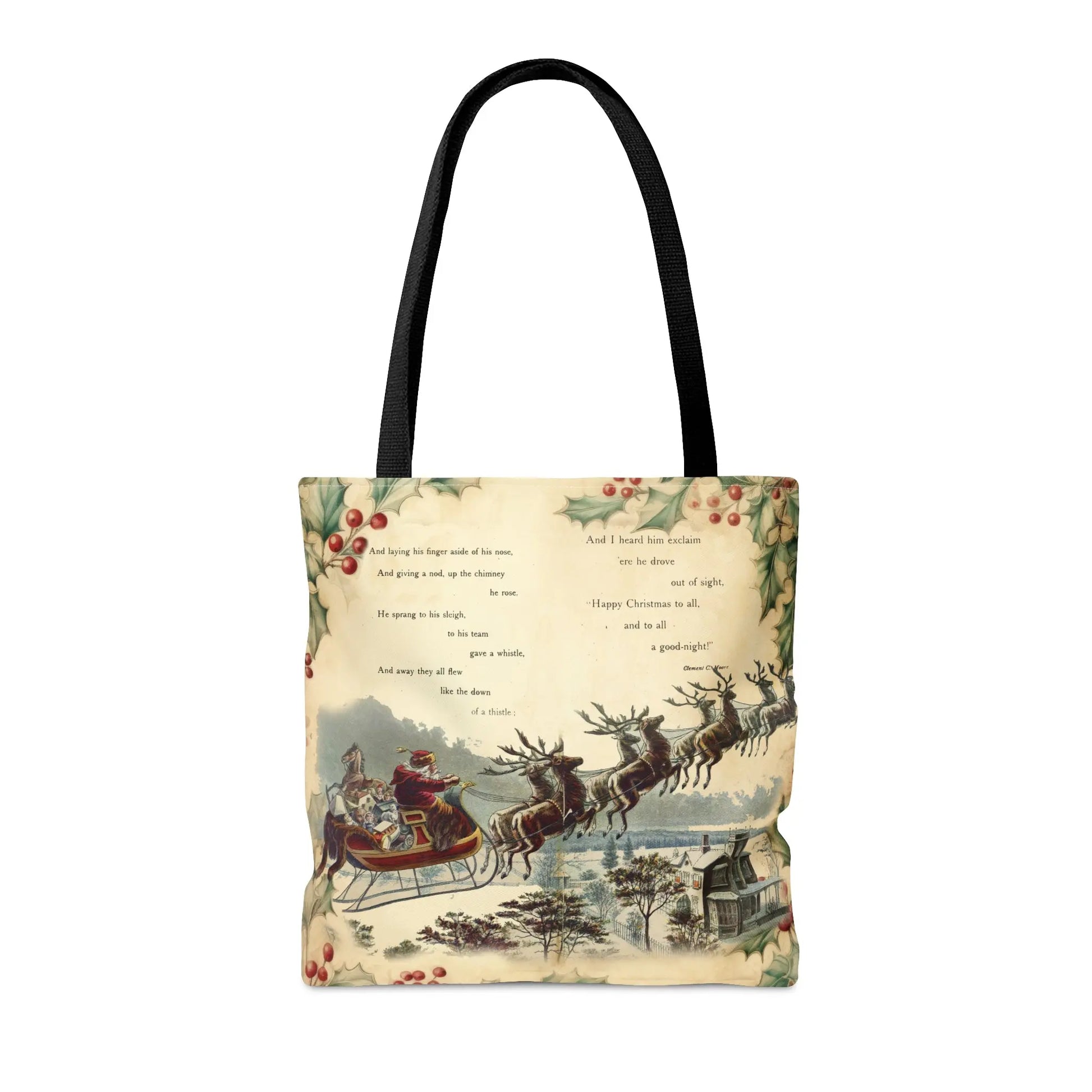 The Night Before Christmas Tote Bag Printify