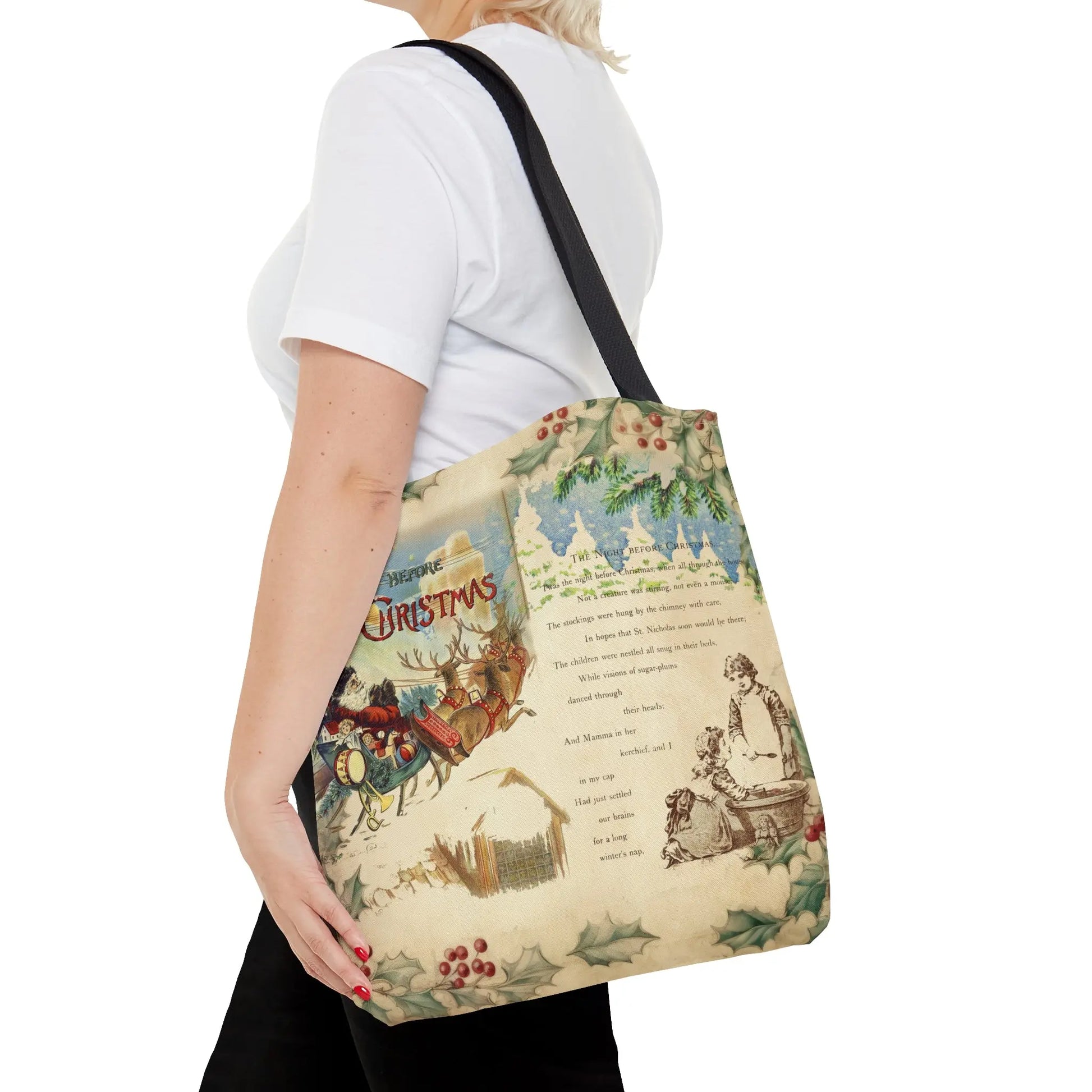 The Night Before Christmas Tote Bag - Amazing Faith Designs