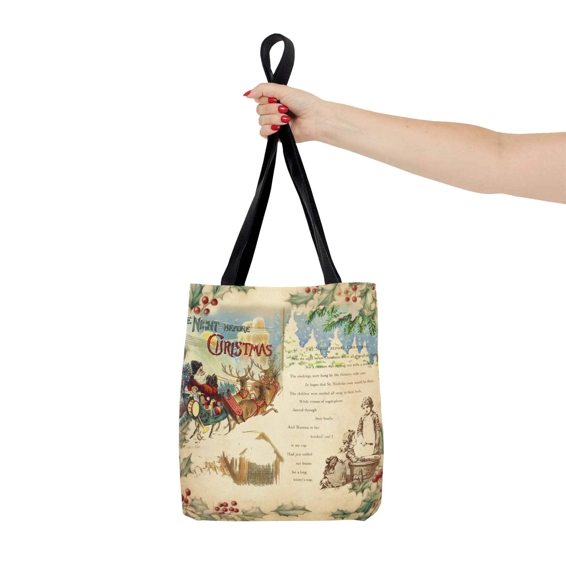 The Night Before Christmas Tote Bag - Amazing Faith Designs