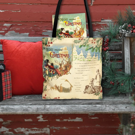 The Night Before Christmas Tote Bag - Amazing Faith Designs