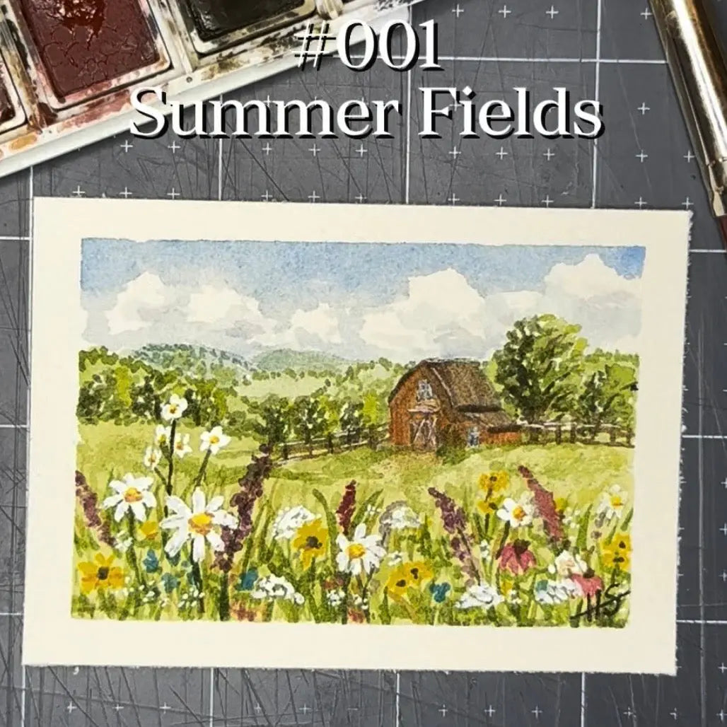 Tiny Painting Tuesday Original Watercolor ACEO Amazing Faith Designs