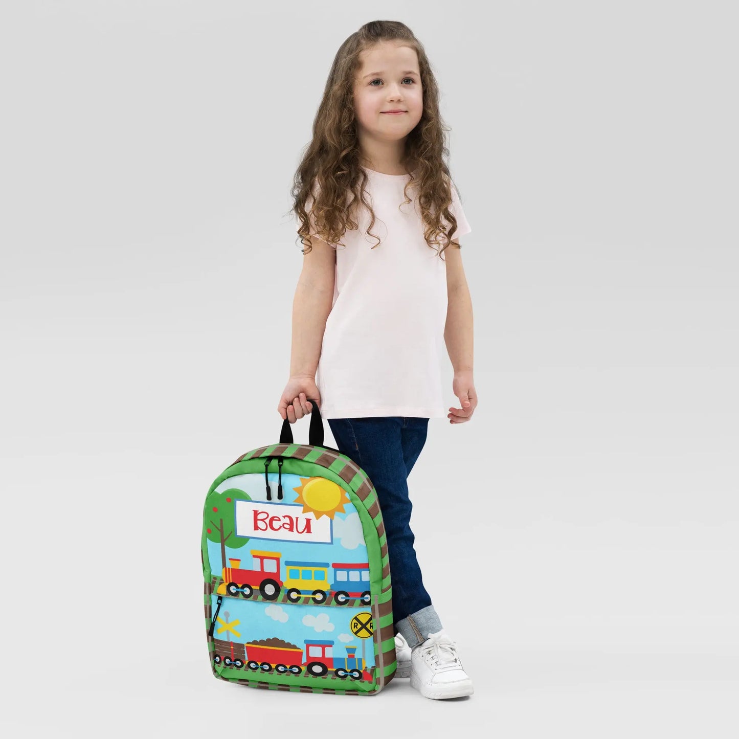 Train Personalized Backpack Amazing Faith Designs