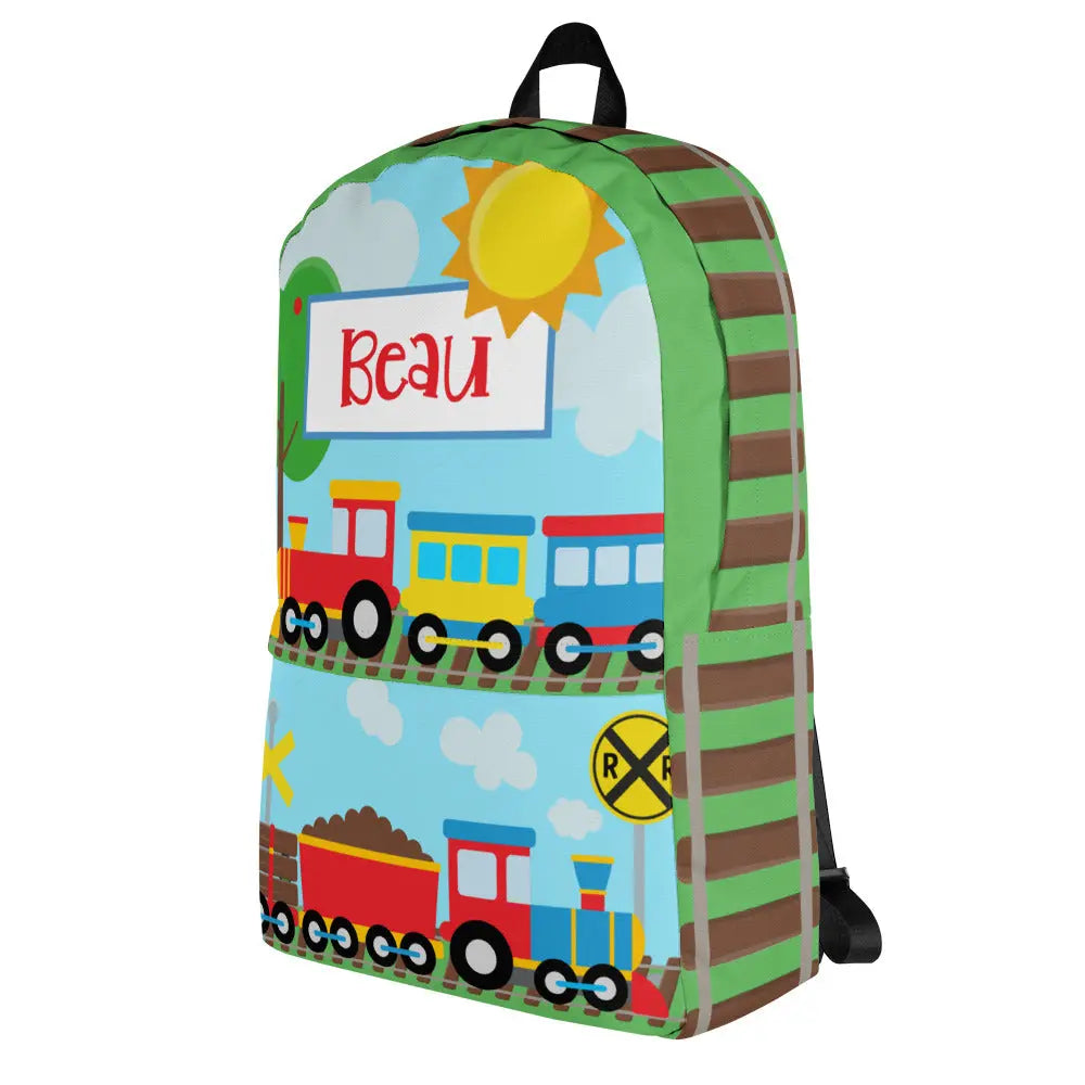 Train Personalized Backpack Amazing Faith Designs
