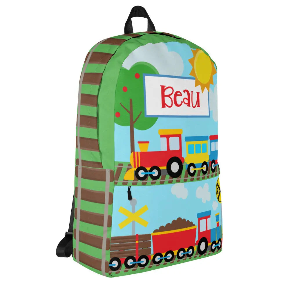 Train Personalized Backpack Amazing Faith Designs