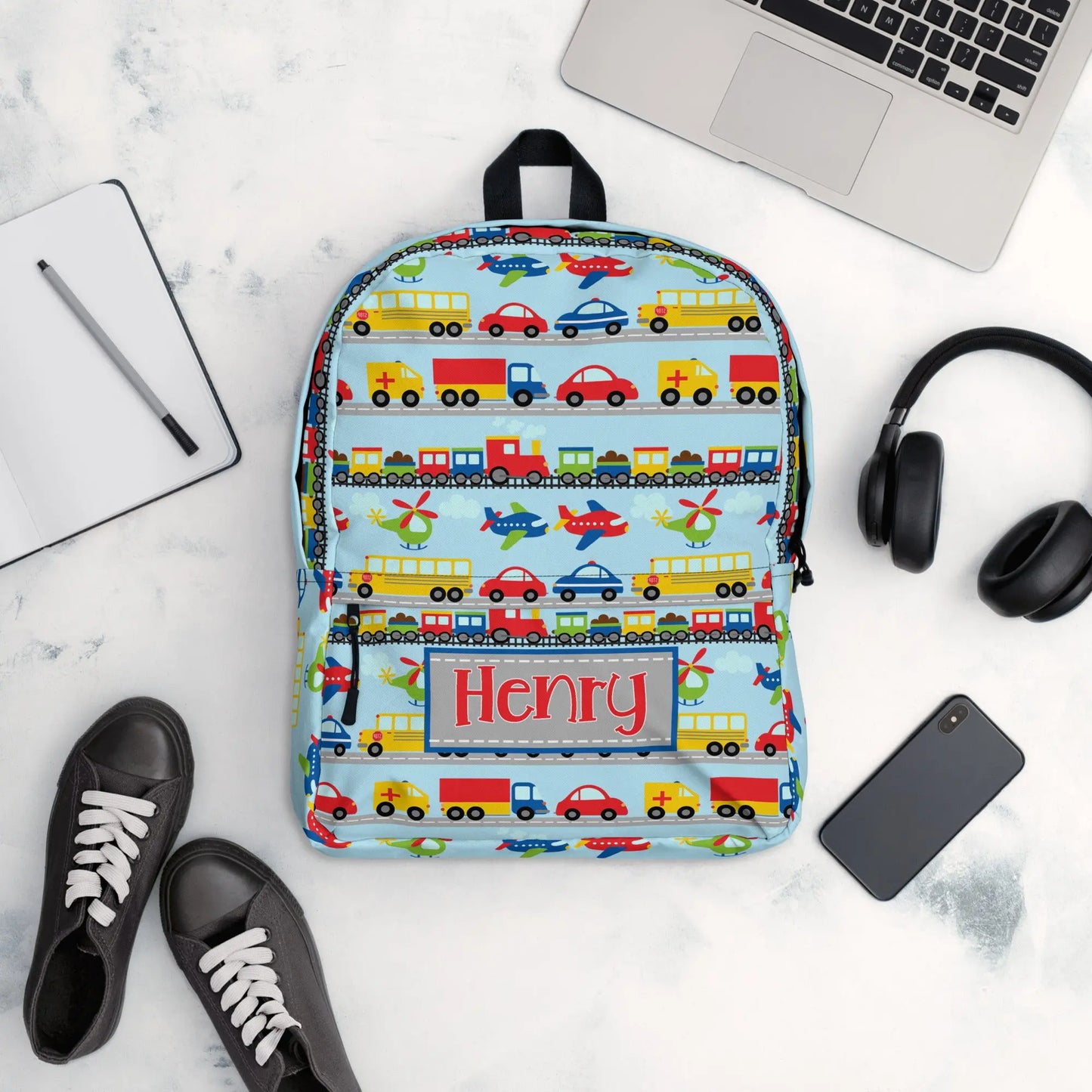 Transportation Personalization Backpack Amazing Faith Designs