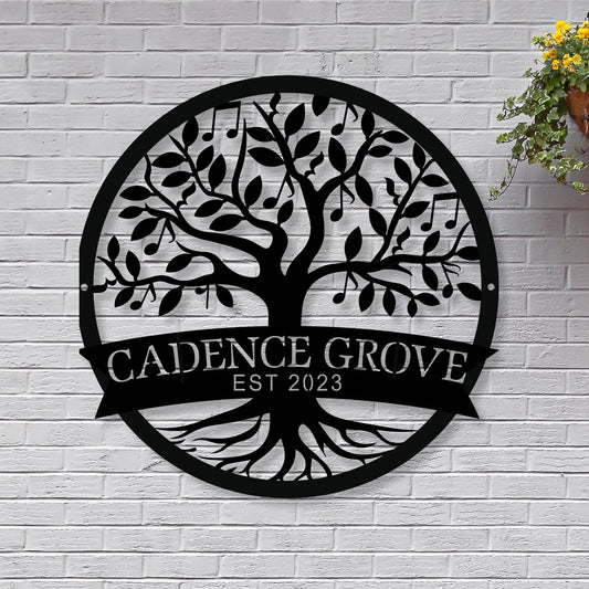 Tree of Life Family Farm Metal Sign teelaunch