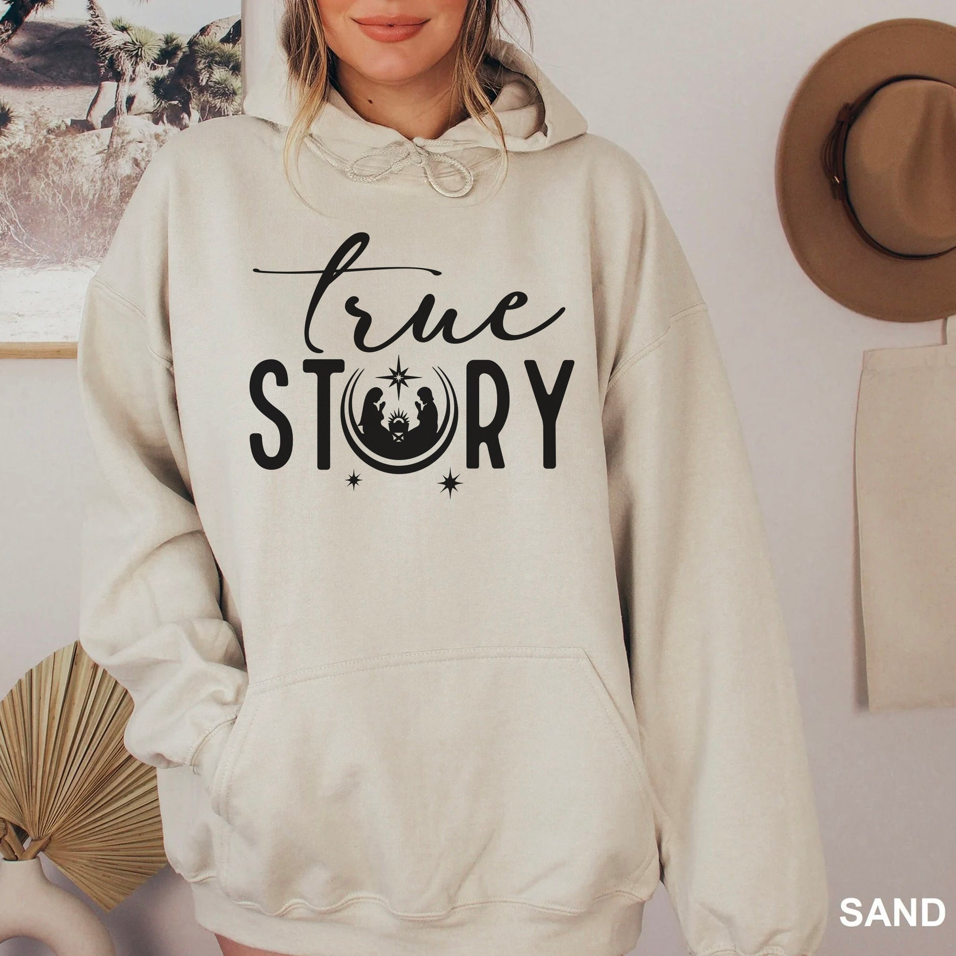 True Story Christian Christmas Hoodie Sweatshirt - Amazing Faith Designs