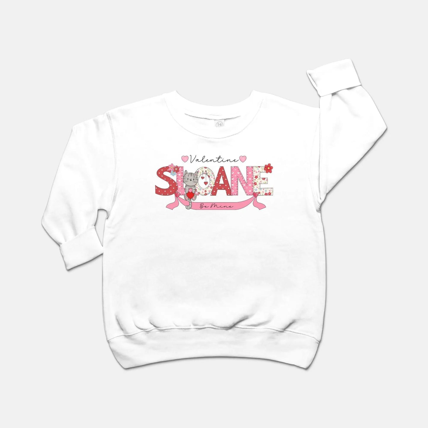 Valentine Personalized Toddler Sweatshirt Amazing Faith Designs