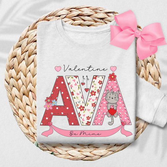 Valentine Personalized Toddler Sweatshirt Amazing Faith Designs