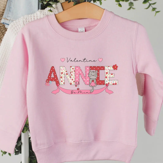 Valentine Personalized Toddler Sweatshirt Amazing Faith Designs