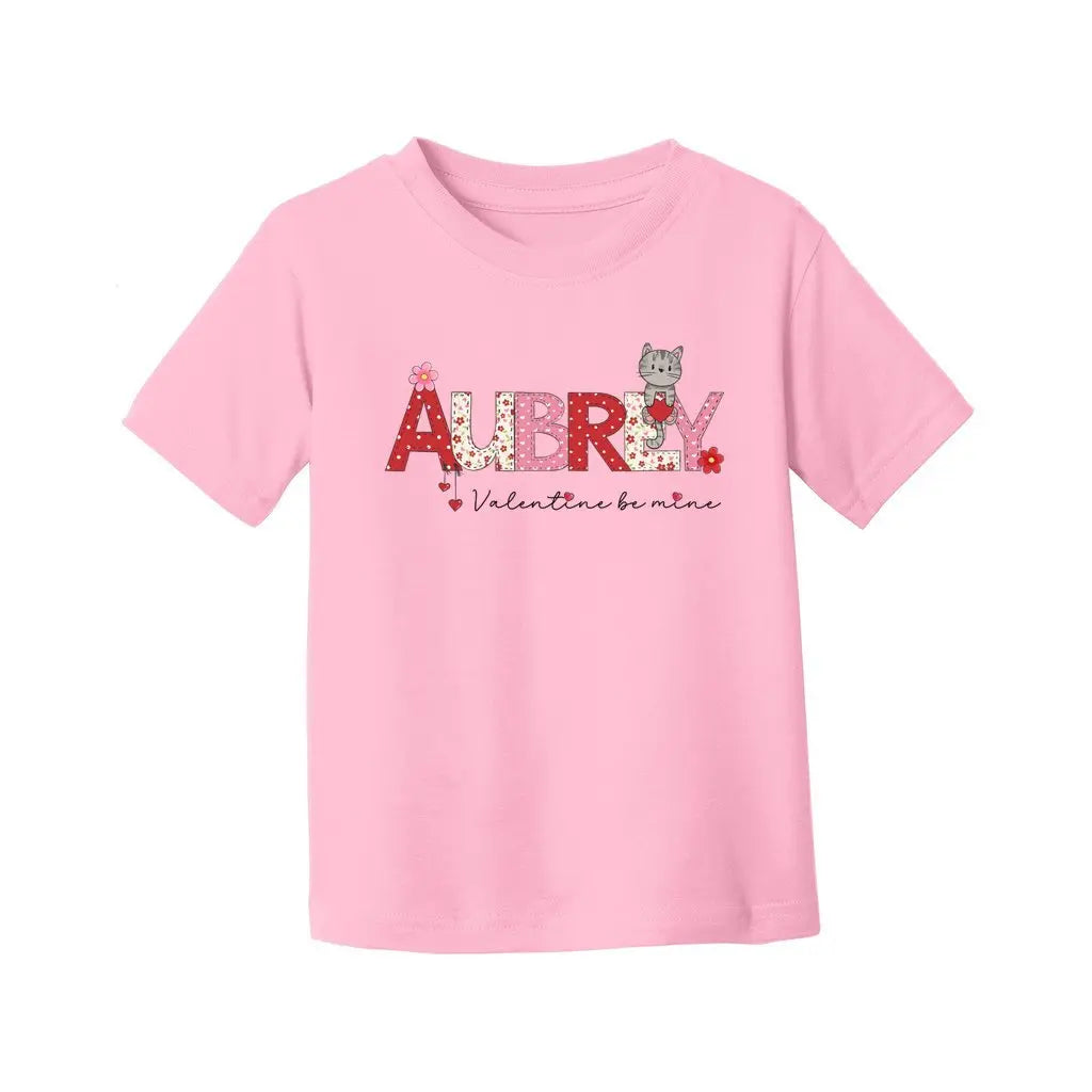 Valentine's Day Toddler Name Shirt Awkward Styles