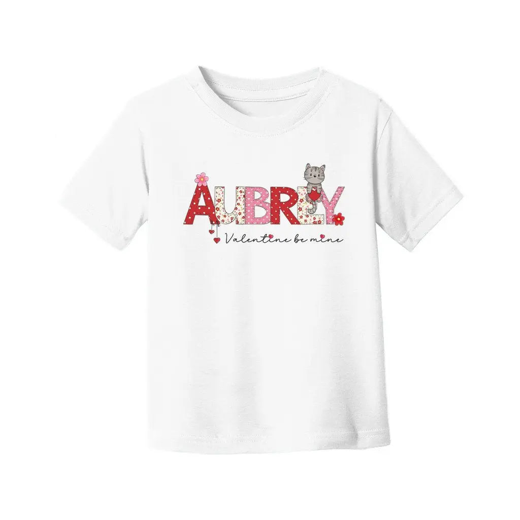 Valentine's Day Toddler Name Shirt Awkward Styles