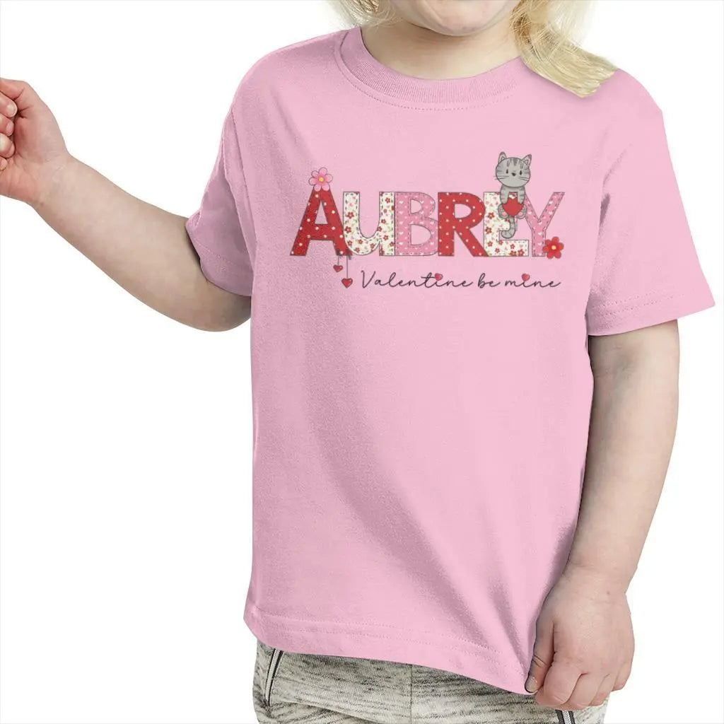 Valentine's Day Toddler Name Shirt Awkward Styles