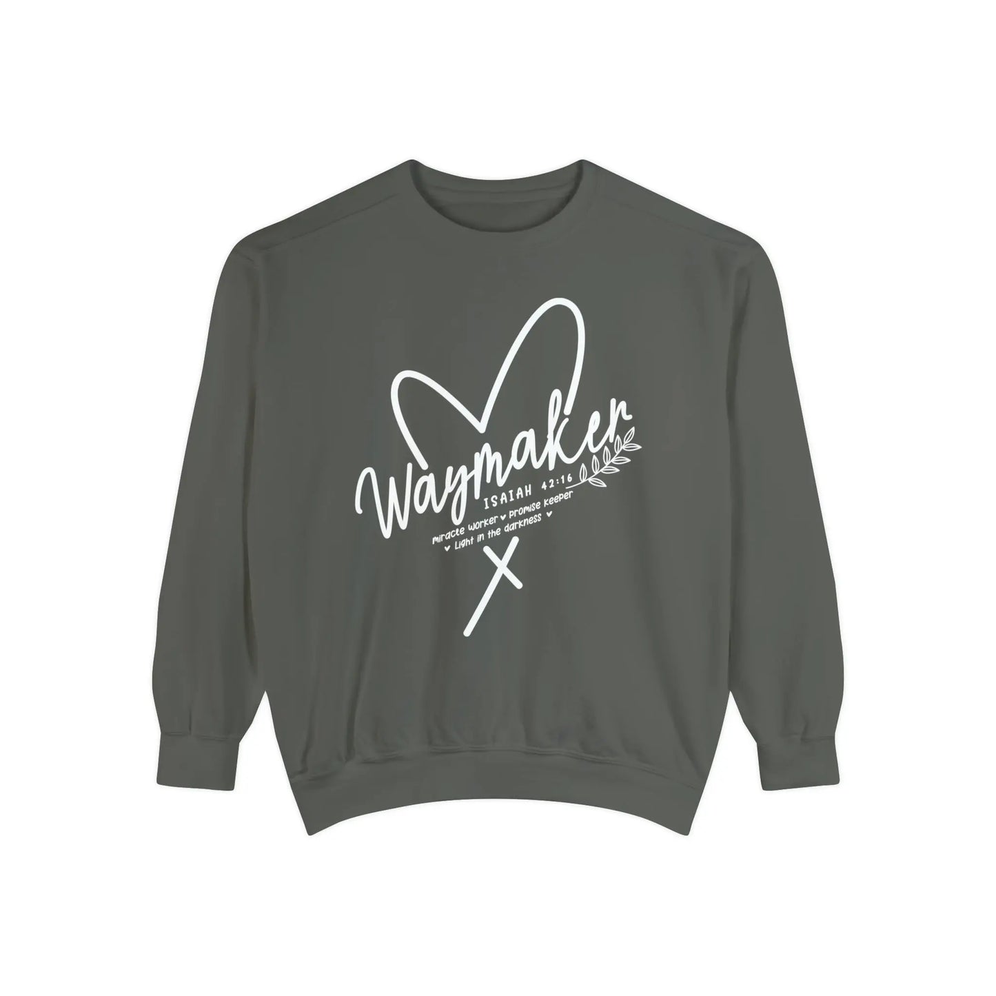 Waymaker Christian Sweatshirt | Comfort Color Garment Dyed Printify