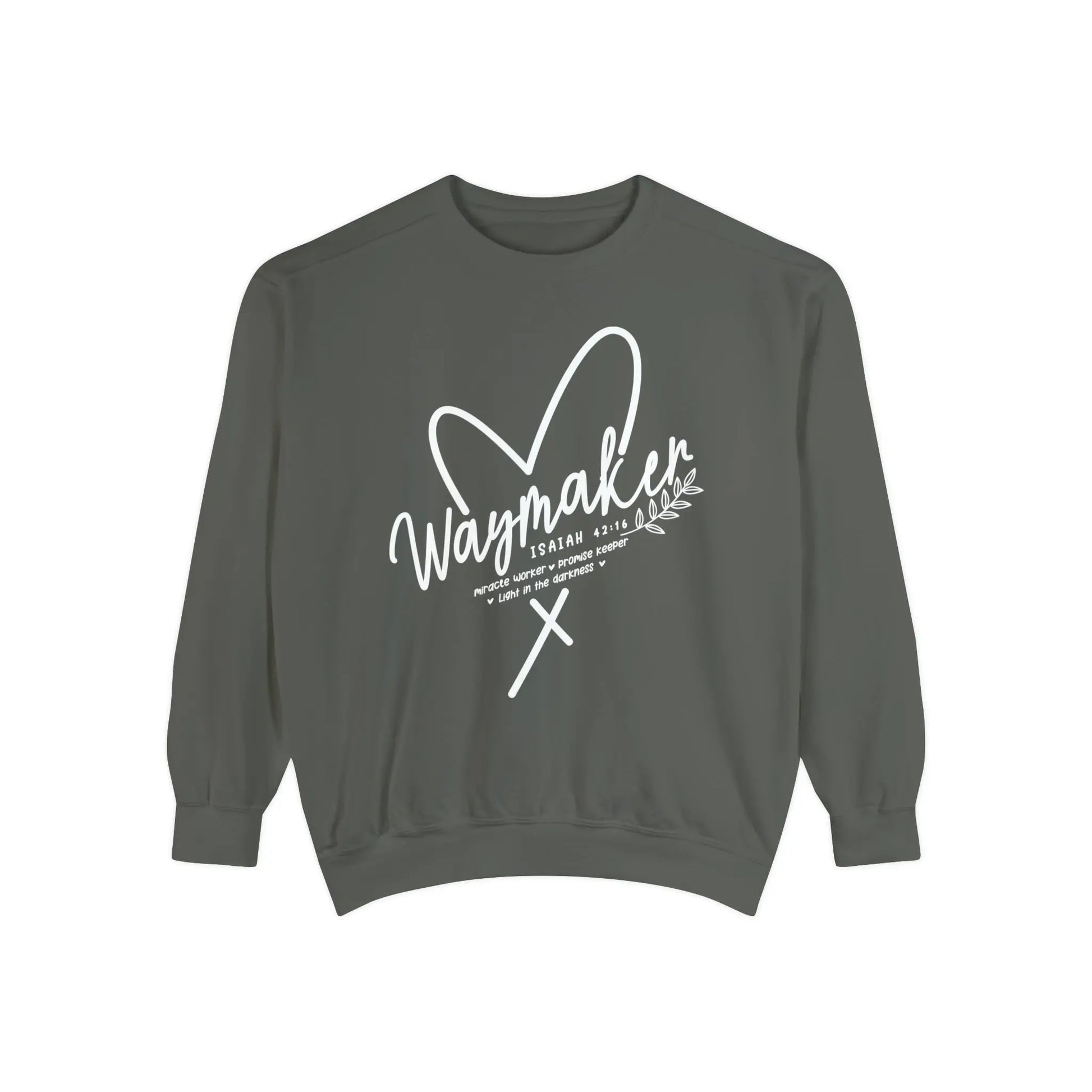 Waymaker Christian Sweatshirt | Comfort Color Garment Dyed Printify