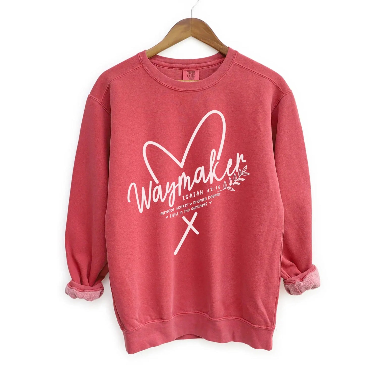 Waymaker Christian Sweatshirt | Comfort Color Garment Dyed Printify