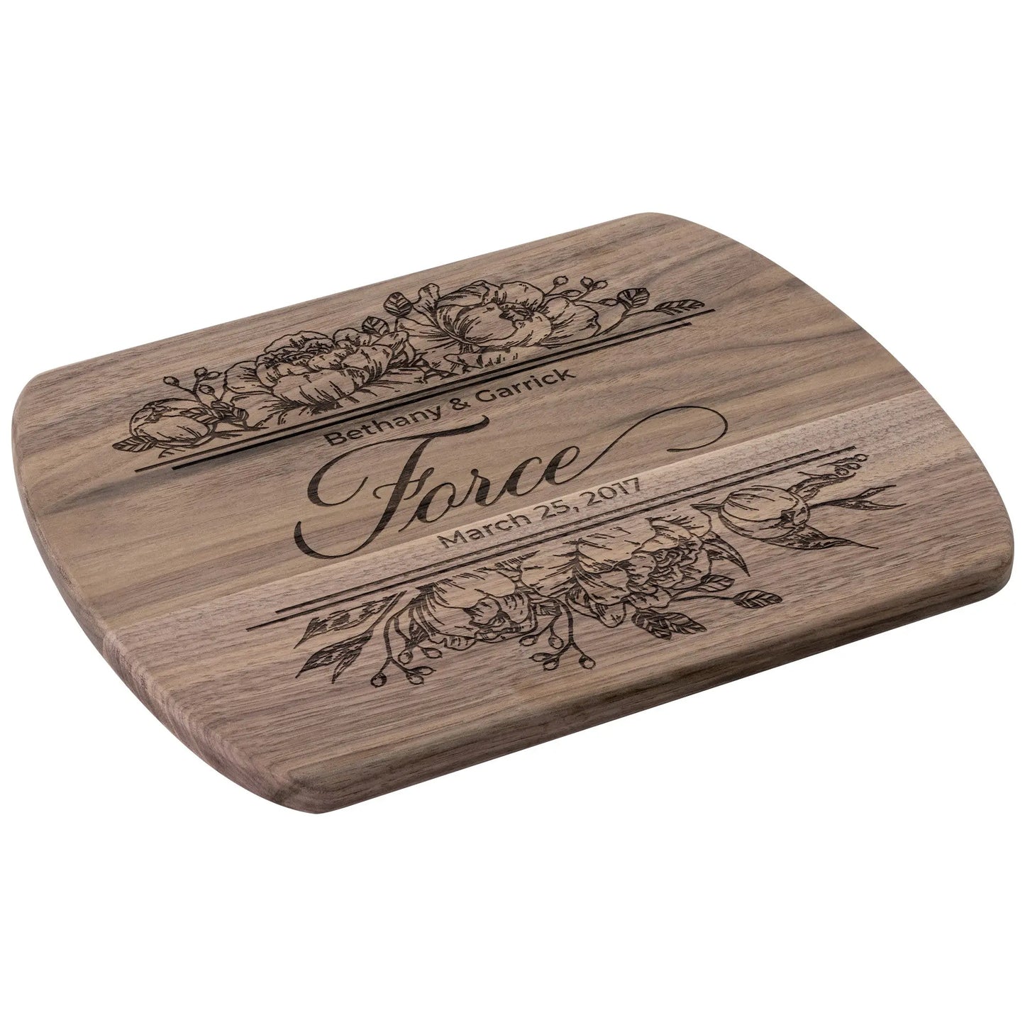 Wedding Names Personalized Wood Cutting Board, Family Name Cutting Board, Bridal Shower Gift teelaunch