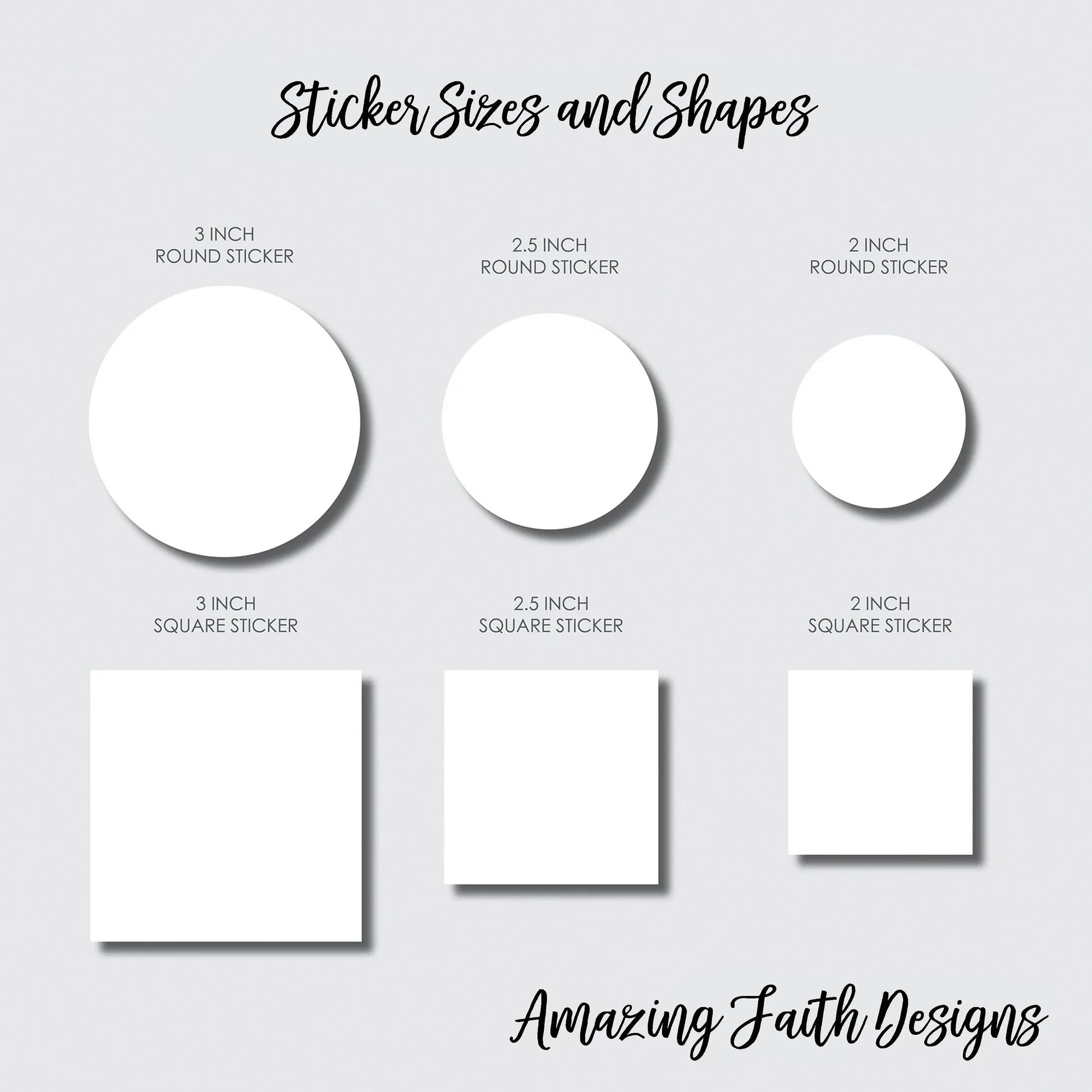 Wedding Stickers Amazing Faith Designs