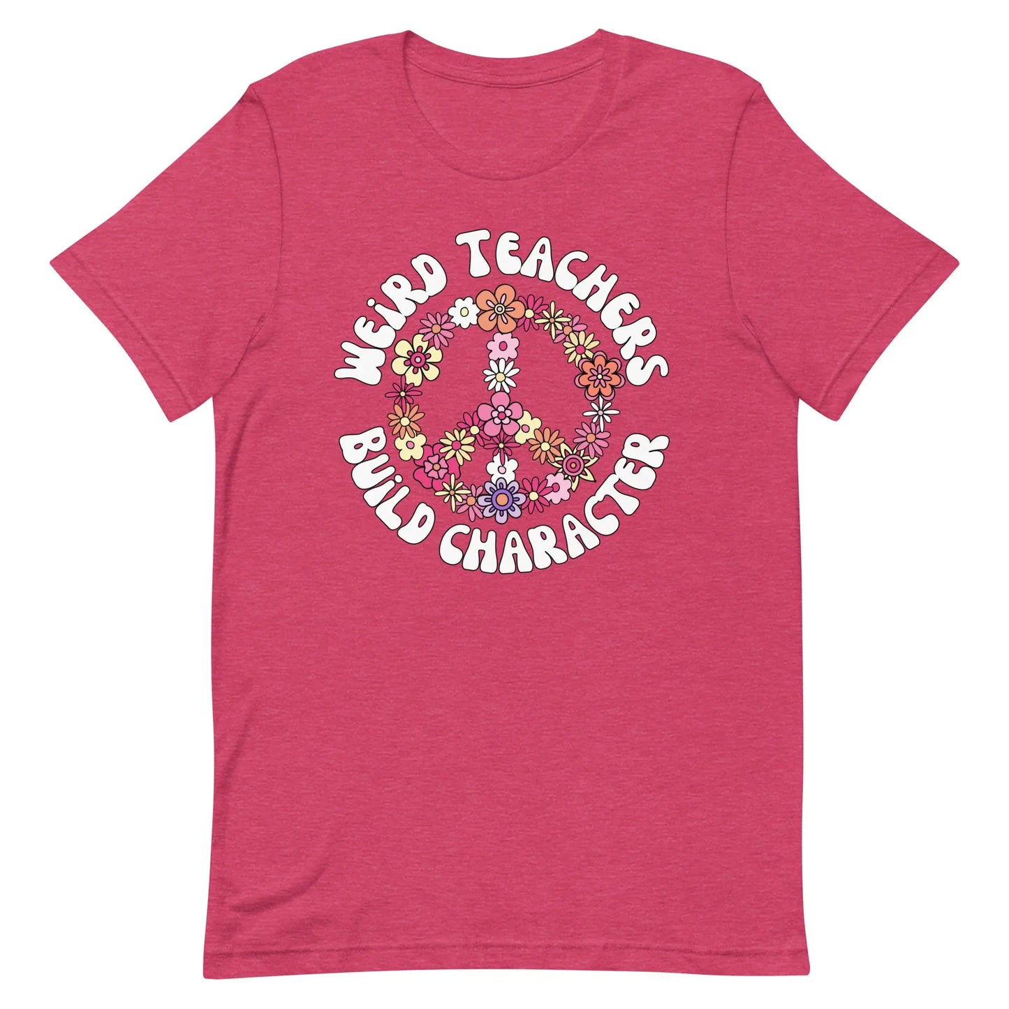 Weird Teachers Build Character t-shirt | Retro Teacher's Shirt Amazing Faith Designs