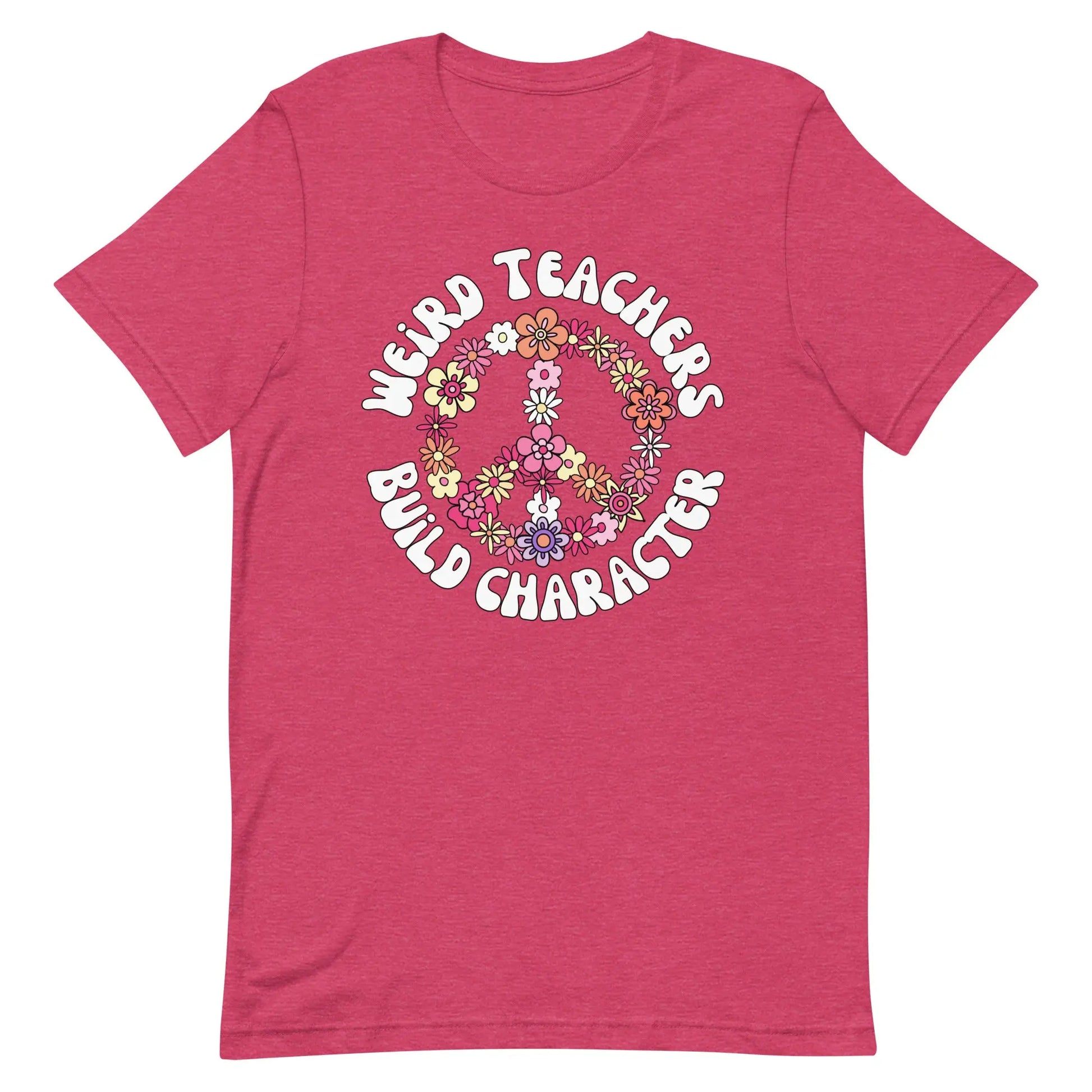 Weird Teachers Build Character t-shirt | Retro Teacher's Shirt Amazing Faith Designs