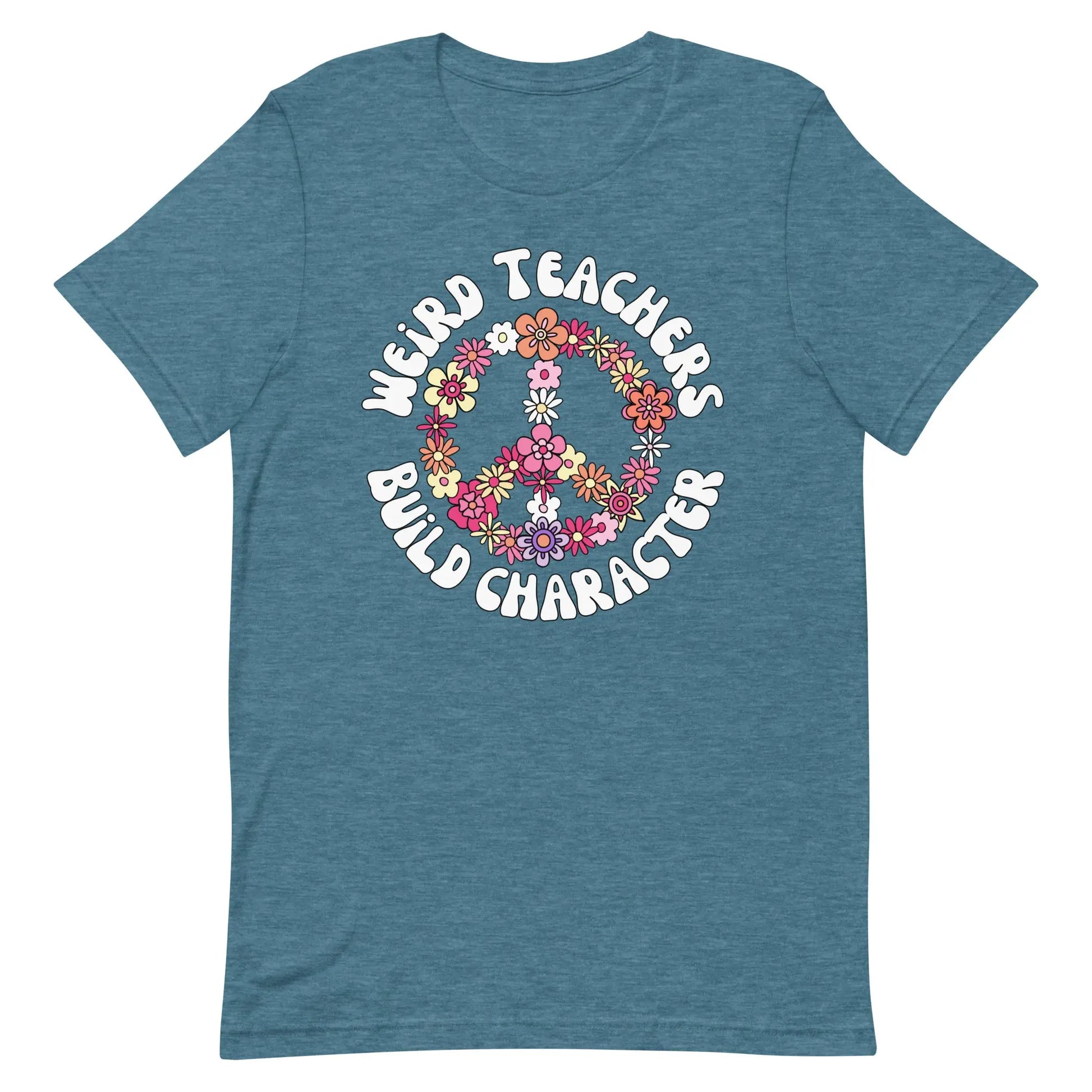 Weird Teachers Build Character t-shirt | Retro Teacher's Shirt Amazing Faith Designs