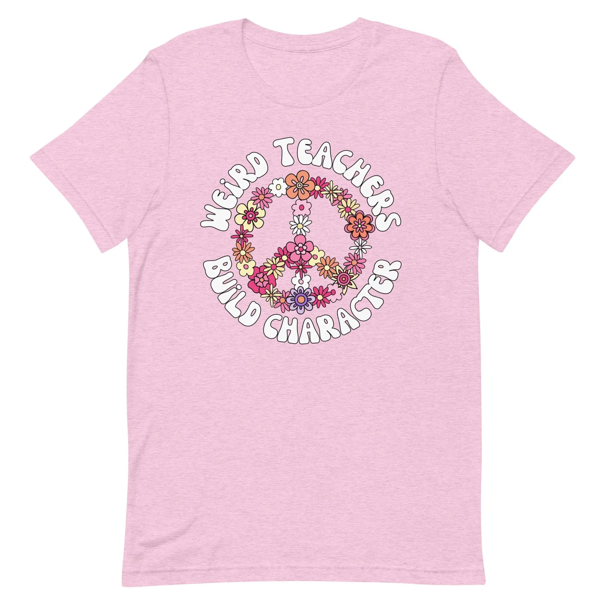 Weird Teachers Build Character t-shirt | Retro Teacher's Shirt Amazing Faith Designs