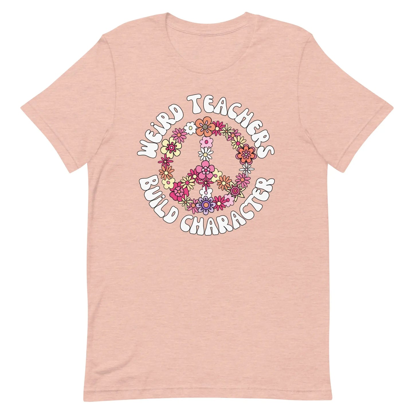 Weird Teachers Build Character t-shirt | Retro Teacher's Shirt Amazing Faith Designs