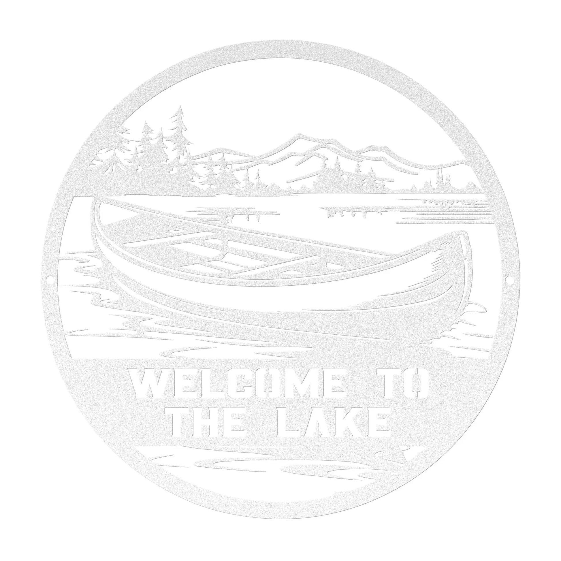Welcome to the Lake Metal Sign teelaunch