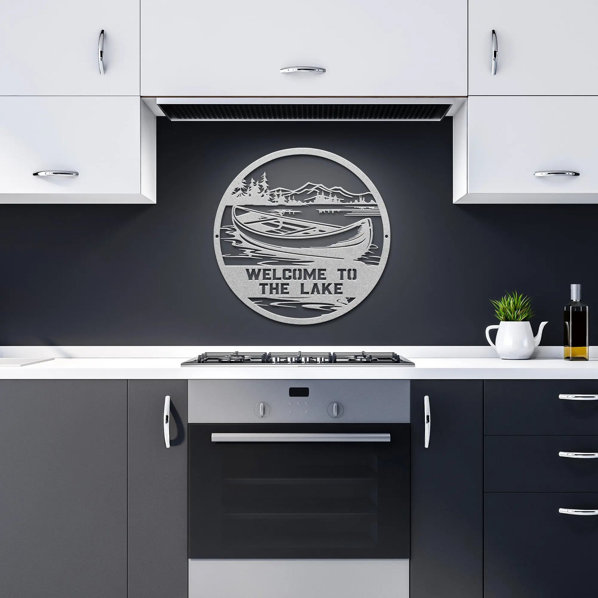 Welcome to the Lake Metal Sign teelaunch