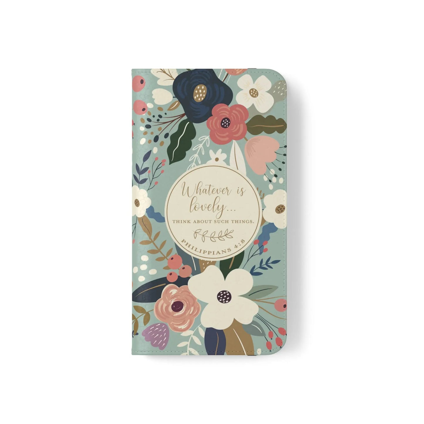Whatever is Lovely Floral Flip Phone Case Printify