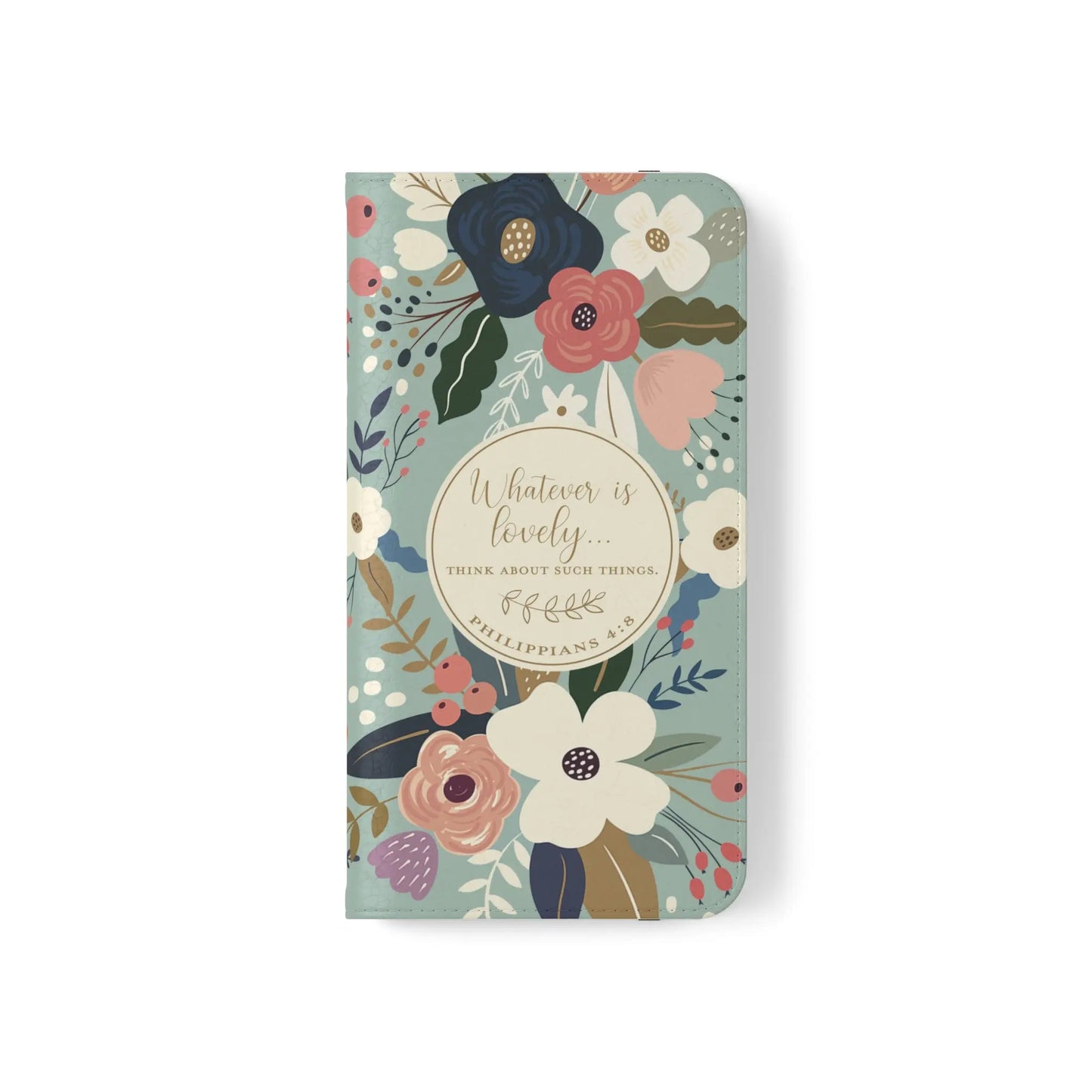 Whatever is Lovely Floral Flip Phone Case Printify