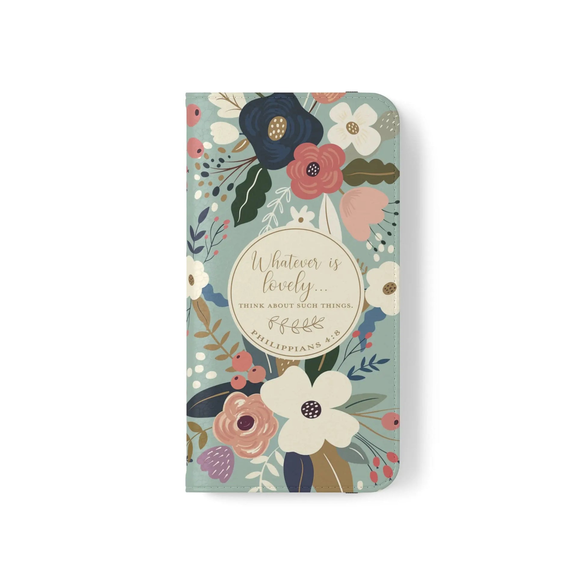 Whatever is Lovely Floral Flip Phone Case Printify