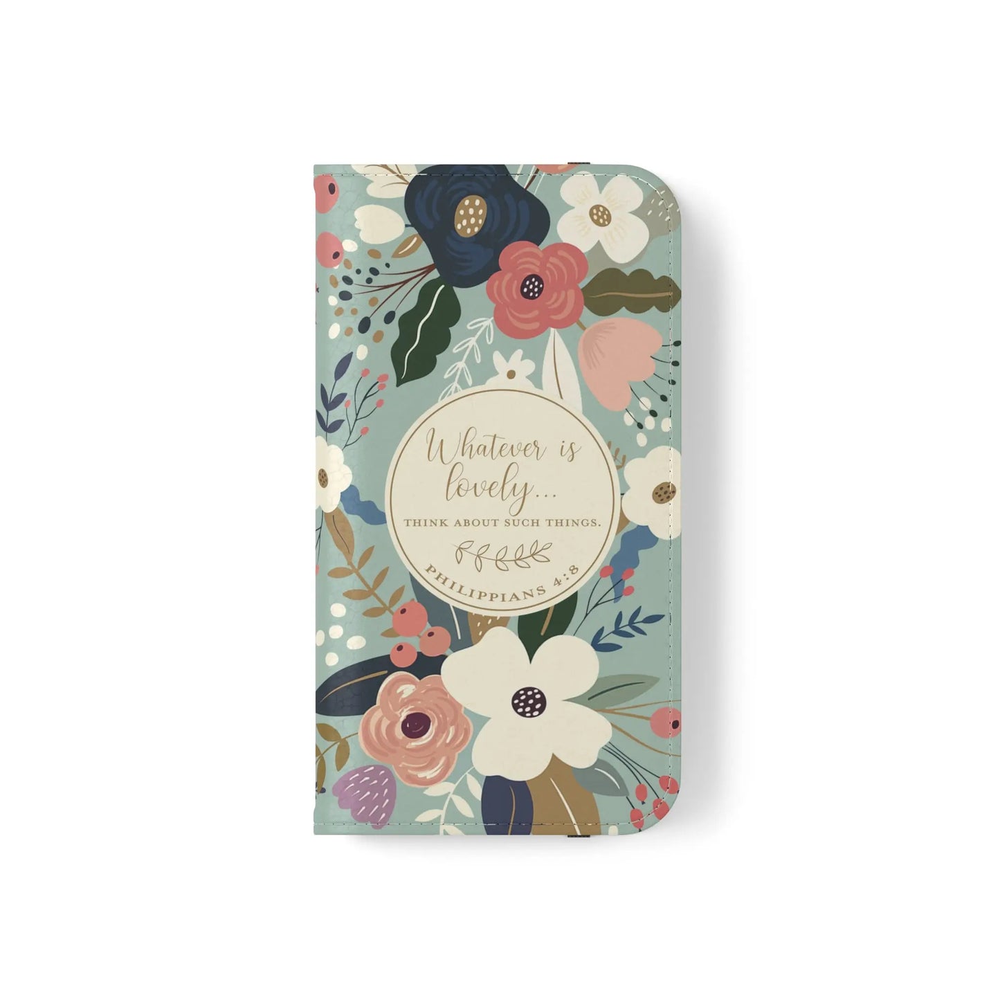 Whatever is Lovely Floral Flip Phone Case Printify