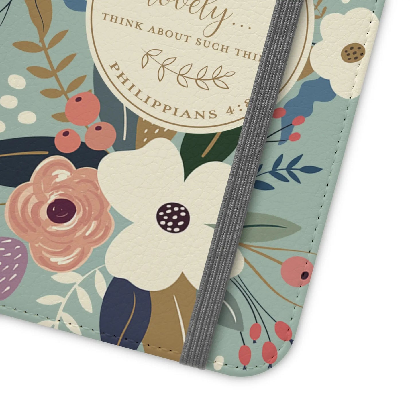 Whatever is Lovely Floral Flip Phone Case Printify