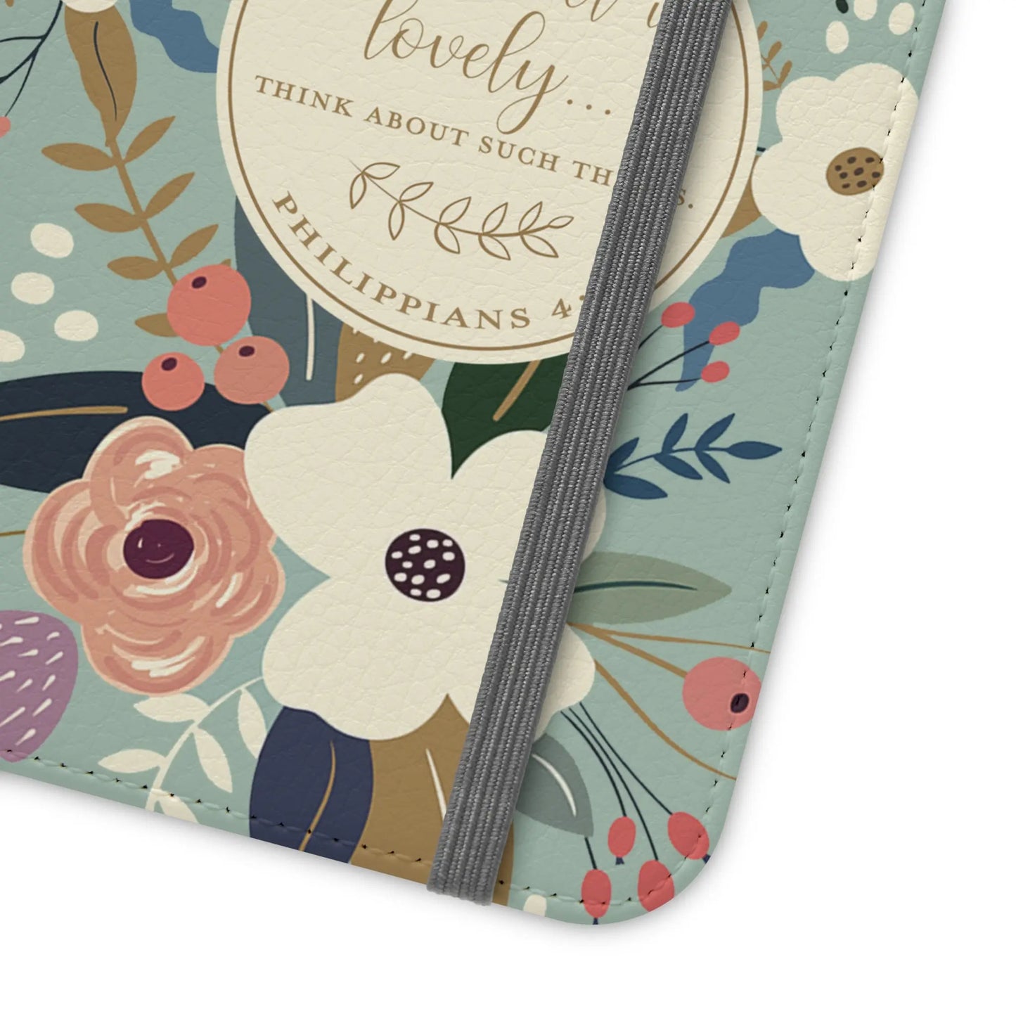 Whatever is Lovely Floral Flip Phone Case Printify